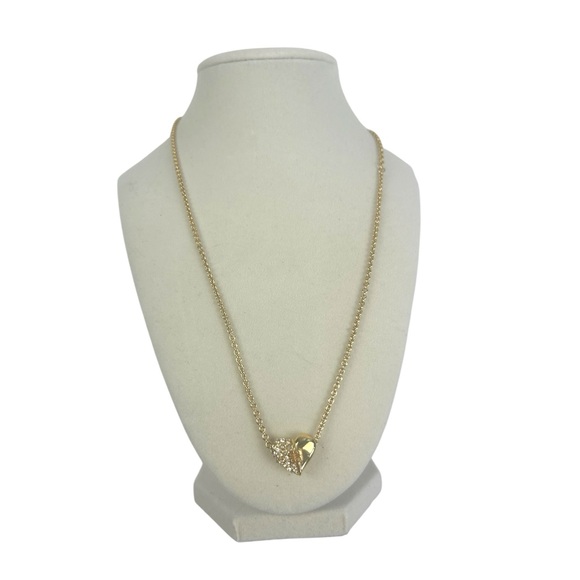 Givenchy Vintage Gold Heart Pendant Necklace Rare - Picture 1 of 8